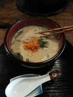 soy milk ramen at Itadakizen in Kyoto