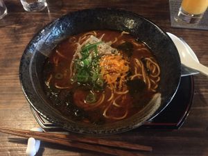 Spicy miso ramen  at Itadakizen in Kyoto