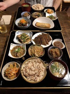 Delicious set dinner meal at Itadakizen in Kyoto