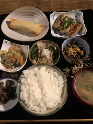 Vegan dinner menu!  at Itadakizen in Kyoto