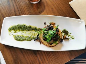 Mushroom starter at The Castle in Wakefield