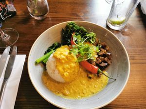 Coconut curry at The Castle in Wakefield