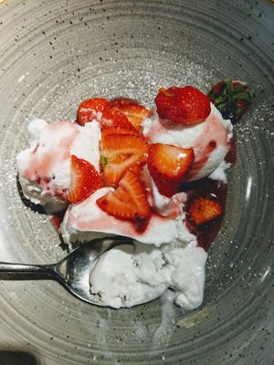 Coconut sorbet. at The Castle in Wakefield