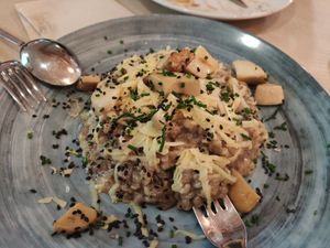 Risotto at Hakuna Matata Veggie in Madrid