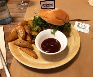 Burger  at Hakuna Matata Veggie in Madrid