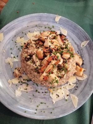 Risotto de setas at Hakuna Matata Veggie in Madrid