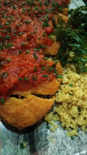 "Bacalao" at Hakuna Matata Veggie in Madrid