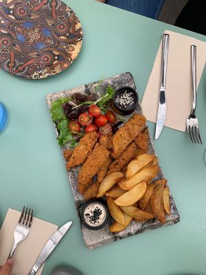 Kentucky no-chicken at Hakuna Matata Veggie in Madrid