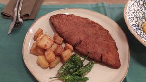 Cachopo at Hakuna Matata Veggie in Madrid