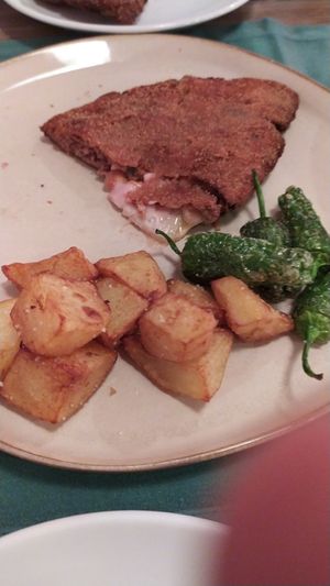 Cachopo at Hakuna Matata Veggie in Madrid