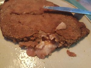 Cachopo asturiano, delicioso #Veganuary at Hakuna Matata Veggie in Madrid