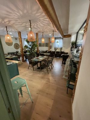 Inside  at Hakuna Matata Veggie in Madrid