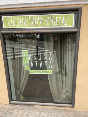 Window  at Hakuna Matata Veggie in Madrid