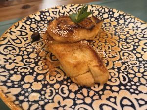 Torrijas at Hakuna Matata Veggie in Madrid