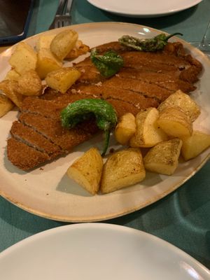 Cachopo at Hakuna Matata Veggie in Madrid