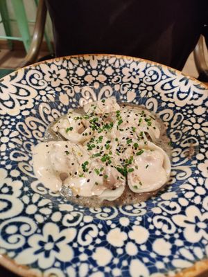 Ravioli at Hakuna Matata Veggie in Madrid