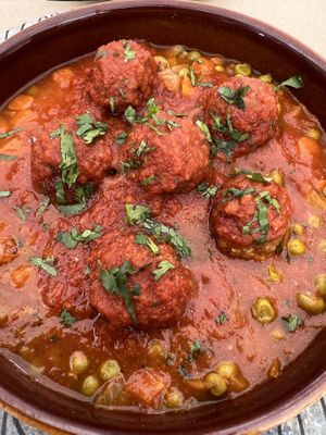 Tagine de abondigas  at Hakuna Matata Veggie in Madrid