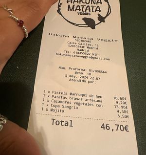   at Hakuna Matata Veggie in Madrid