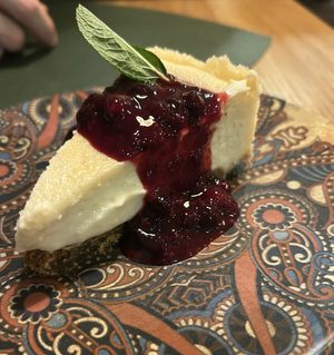 Cheesecake  at Hakuna Matata Veggie in Madrid