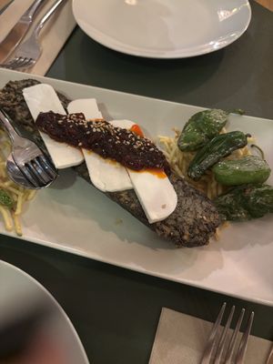 Morcilla  at Hakuna Matata Veggie in Madrid