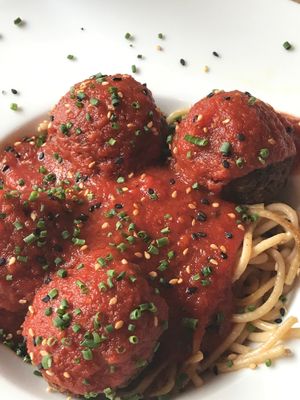albóndigas  at Hakuna Matata Veggie in Madrid