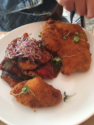 Escalopes at Hakuna Matata Veggie in Madrid