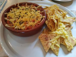 Enchiladas veganas at Hakuna Matata Veggie in Madrid