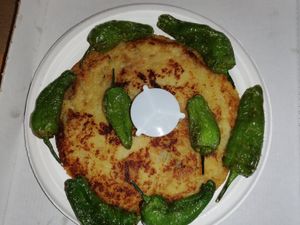 Spanish omelet at Hakuna Matata Veggie in Madrid