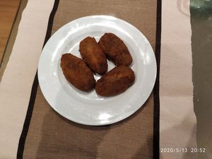 Croquetas (hoy de setas) at Hakuna Matata Veggie in Madrid
