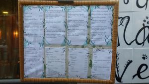 La carta at Hakuna Matata Veggie in Madrid