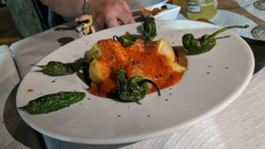 Patatas bravas at Hakuna Matata Veggie in Madrid