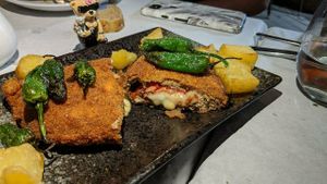 Cachopo at Hakuna Matata Veggie in Madrid