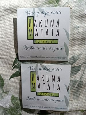 . at Hakuna Matata Veggie in Madrid