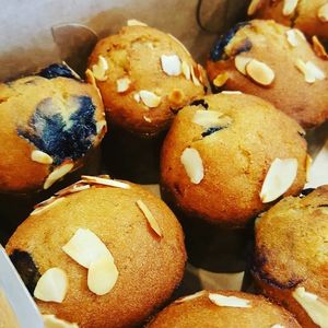 Vegan Banana Blueberry Muffins! at Jaya Nutrition Bar in Juno Beach