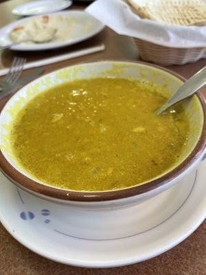 Lentil soup at Oasis Mediterranean in Gallup