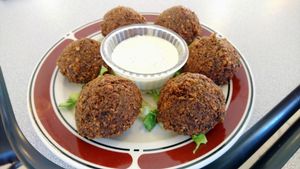Falafel homemade delicious at Oasis Mediterranean in Gallup