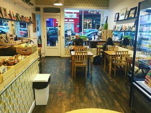 inside at Marwick's Vegan Kitchen in Dundee