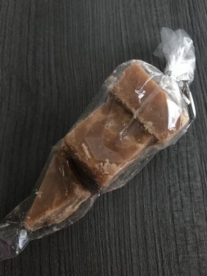 Homemade tablet at Marwick's Vegan Kitchen in Dundee