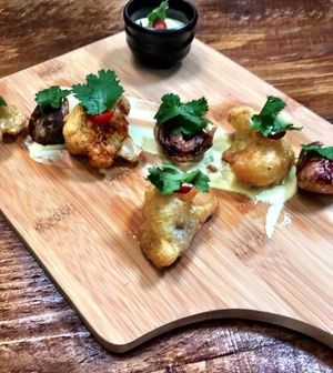  Cauliflower tempura  at Marwick's Vegan Kitchen in Dundee