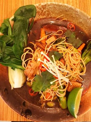 Ramen noodles  at Marwick's Vegan Kitchen in Dundee