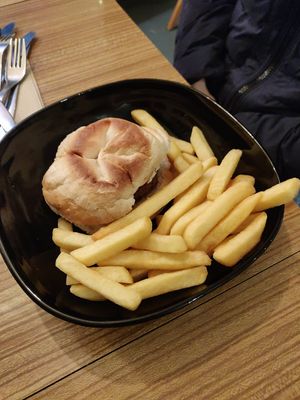 Bambino burger at Marwick's Vegan Kitchen in Dundee