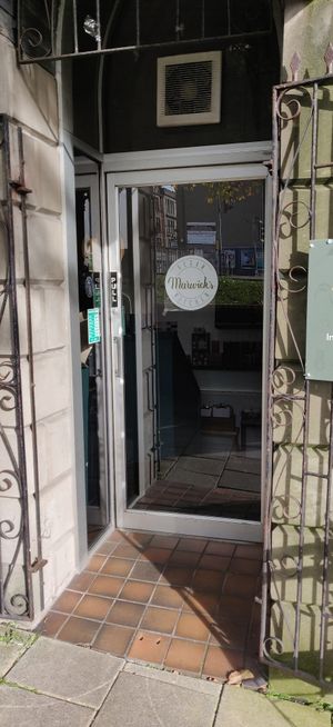 Entrance at Marwick's Vegan Kitchen in Dundee