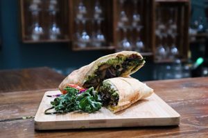 Karma Shawarma at Marwick's Vegan Kitchen in Dundee