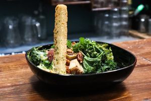 Caesar Salad at Marwick's Vegan Kitchen in Dundee