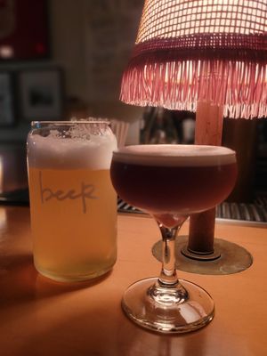 Who doesn't love a good drink?! at Basic Kitchen in Charleston