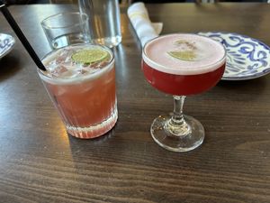 Get marg and cocktail  at Basic Kitchen in Charleston