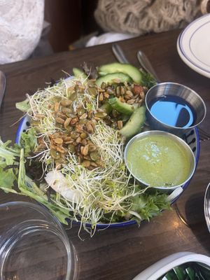 Green Goddess Salad #Veganuary at Basic Kitchen in Charleston