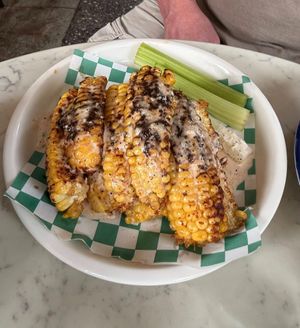 These corn ribs are magnificent!  at Basic Kitchen in Charleston
