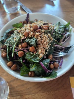 Vegan cesar salad at Basic Kitchen in Charleston