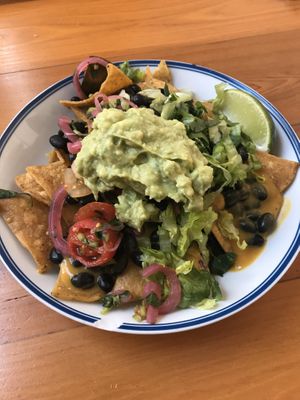 Vegan nachos at Basic Kitchen in Charleston
